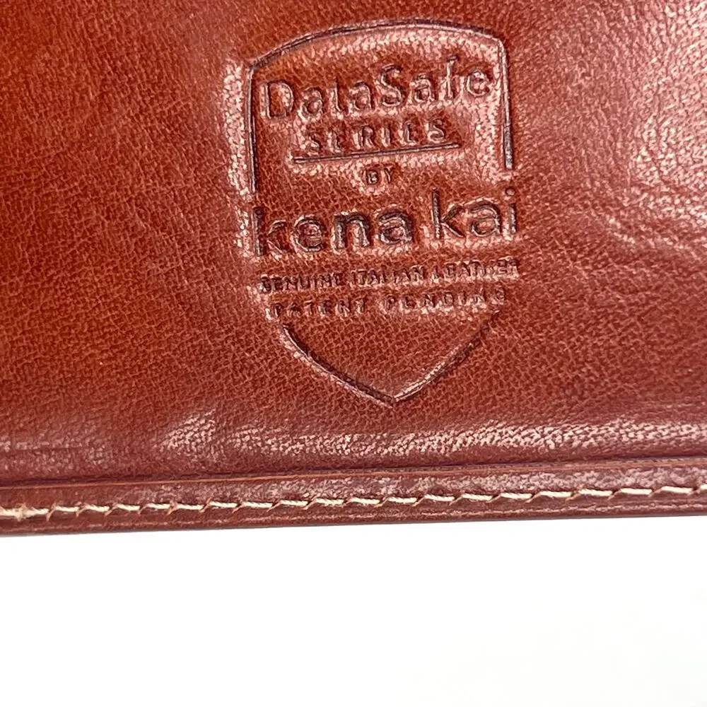 Kena Kai Data Safe Genuine Italian Leather men’s Bi fold wallet